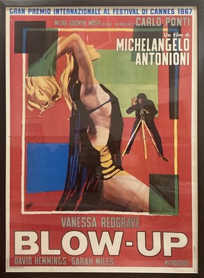 Lot 150 - ANTONIONI - BLOW UP ITALIAN 4 FOGLIO POSTER.