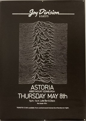 Lot 170 - JOY DIVISION - ASTORIA EDINBURGH 1980 - CANCELLED CONCERT POSTER.