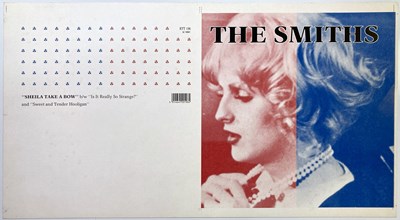 Lot 162 - THE SMITHS - SHEILA TAKE A BOW PROOF SLEEVE ART.