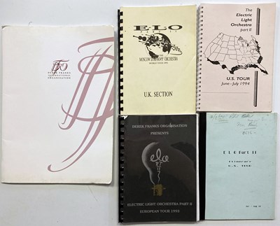 Lot 161 - ELO  PART II TOUR ITINERARIES.