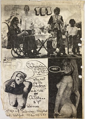 Lot 166 - ORIGINAL 1970 YES CONCERT HANDBILL.