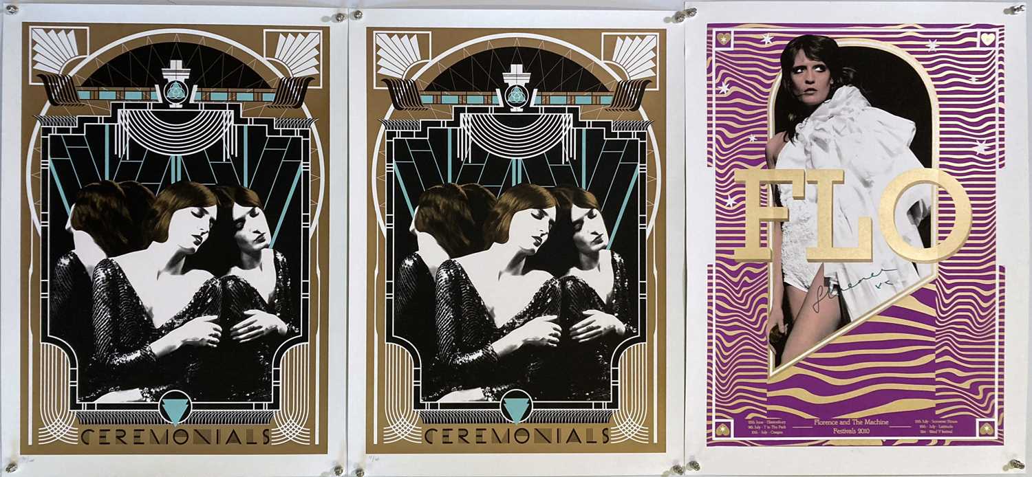 Lot 264 - FLORENCE AND THE MACHINE SIGNED LIMITED EDITION POSTERS