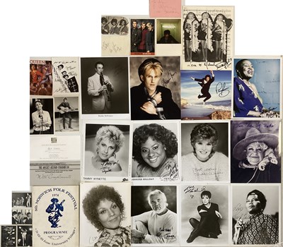 Lot 18 - STAMPED AUTOGRAPHS / PROMOTIONAL ITEMS AND MORE