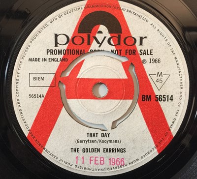 Lot 13 - THE GOLDEN EARRINGS (SIC.) - THAT DAY 7" (ORIGINAL UK DEMO - POLYDOR BM 56514)