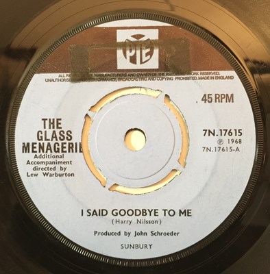 Lot 14 - THE GLASS MENAGERIE - FREDERICK JORDAN C/W I SAID GOODBYE TO ME (UK PYE ORIGINAL - 7N 17615)