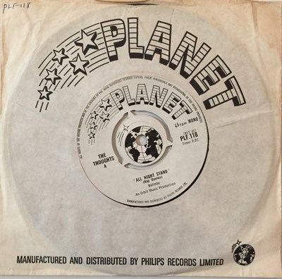Lot 15 - THE THOUGHTS - ALL NIGHT STAND 7" (ORIGINAL UK COPY - PLANET PLF 118)