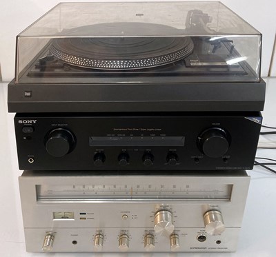Lot 10 - DUAL TURNTABLE, PIONEER RECEIVER & SONY AMPLIFIER