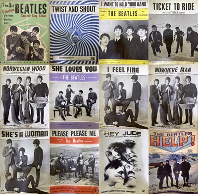 Lot 100 - BEATLES AND RELATED SHEET MUSIC - SOME 1960S MAGAZINES.
