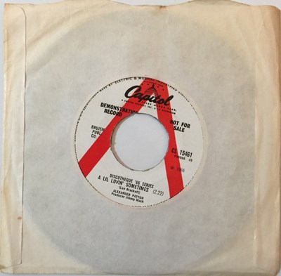 Lot 26 - ALEXANDER PATTON - A LIL LOVIN' SOMETIMES 7" (ORIGINAL UK DEMO RELEASE - CAPITOL CL 15461)