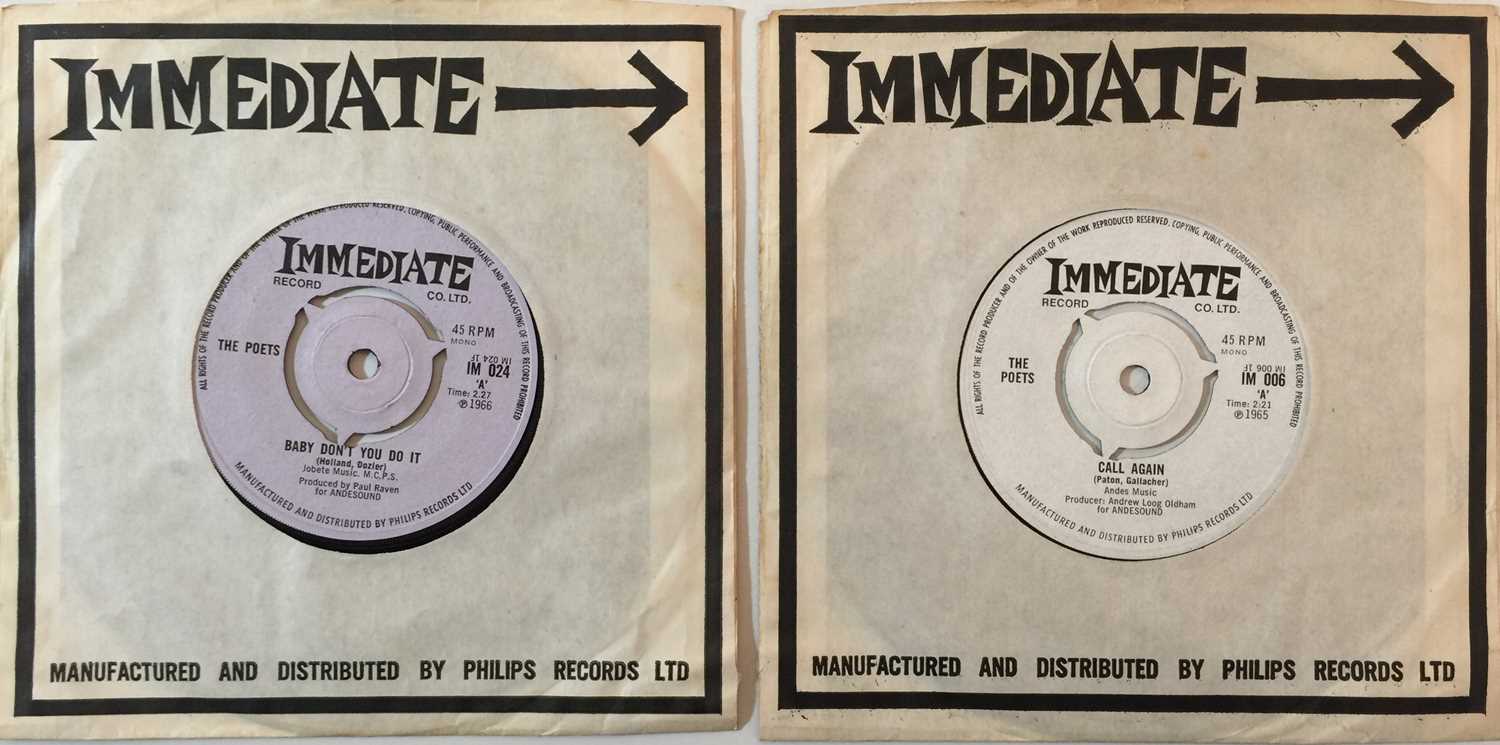 Lot 28 - THE POETS - 7" (ORIGINAL UK IMMEDIATE RELEASES)