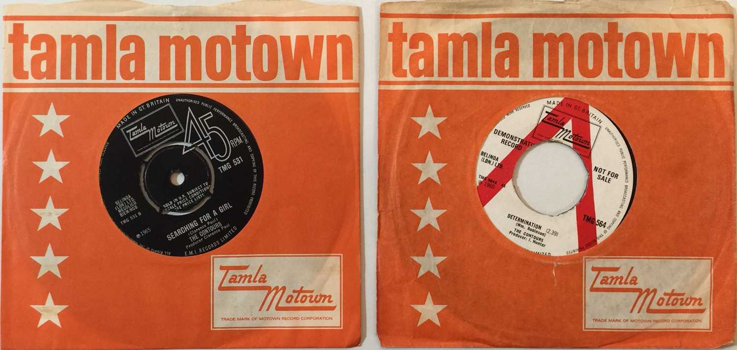Lot 29 - THE CONTOURS - 1965/66 UK TAMLA MOTOWN 7" (DEMO AND STOCK COPIES)