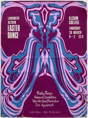 Lot 284 - VAN DER GRAAF GENERATOR / PRETTY THINGS 1969 CONCERT POSTER.