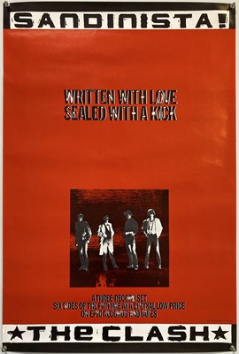 Lot 287 - THE CLASH - SANDINISTA US POSTER.