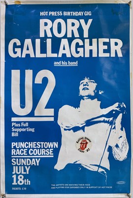 Lot 171 - U2 1982 PUNCHESTOWN CONCERT POSTER.