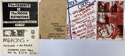 Lot 168 - PUNK ERA FLYERS - CRAVATS / CABARET VOLTAIRE / CRASS ETC.