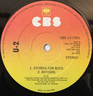 Lot 58 - U2 - THREE 12" (ORIGINAL IRISH PRESSING - CBS 12-7951)