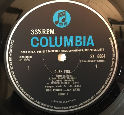 Lot 62 - DON RENDELL IAN CARR 5TET - DUSK FIRE LP (ORIGINAL UK MONO COPY - COLUMBIA SX 6064)