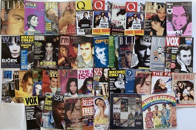 Lot 130 - MUSIC MAGAZINES - BJORK / THE SMITHS AND MANCHESTER INC RARE BJORK TITLES.