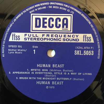 Lot 82 - THE HUMAN BEAST - VOLUME ONE LP (ORIGINAL UK COPY - DECCA SKL 5053)
