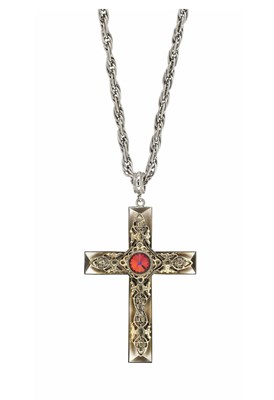Lot 217 - ELVIS PRESLEY OWNED AND WORN SILVER CROSS