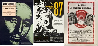 Lot 210 - BILLY BRAGG POSTERS - RED WEDGE ETC