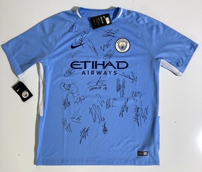 Lot 138 - MANCHESTER CITY - A SIGNED SHIRT.