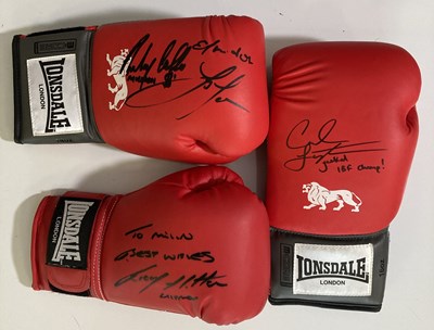 Lot 146 - SIGNED BOXING GLOVES.