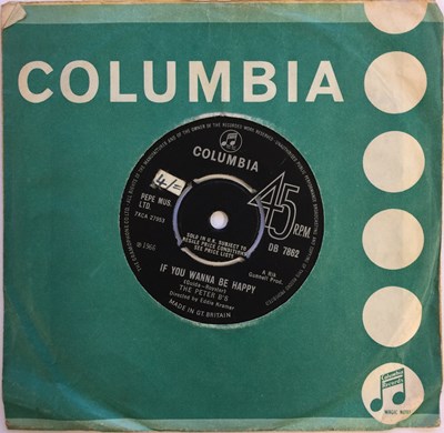 Lot 20 - THE PETER B'S (PRE-FLEETWOOD MAC) - IF YOU WANNA BE HAPPY 7" (UK ORIGINAL - COLUMBIA DB 7862)