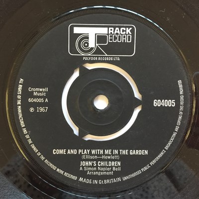 Lot 33 - JOHN'S CHILDREN - ORIGINAL UK TRACK 7" SELECTION