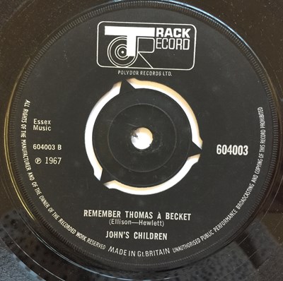 Lot 33 - JOHN'S CHILDREN - ORIGINAL UK TRACK 7" SELECTION