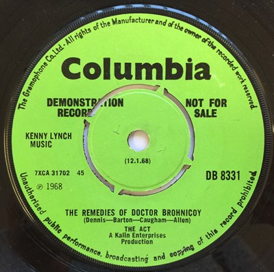 Lot 40 - THE ACT - ORIGINAL UK 7" COLUMBIA DEMOS