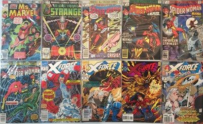 Lot 111 - MARVEL COMICS (MS. MARVEL, SPIDER-WOMAN, X-FORCE, SPIDERMAN, WARLOCK, ETC.)