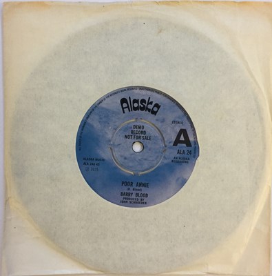 Lot 48 - BARRY BLOOD - POOR ANNIE 7" (ORIGINAL UK DEMO - ALASKA ALA 24)