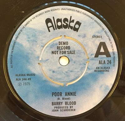 Lot 48 - BARRY BLOOD - POOR ANNIE 7" (ORIGINAL UK DEMO - ALASKA ALA 24)