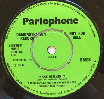 Lot 51 - BOEING DUVEEN AND THE BEAUTIFUL SOUND - JABBERWOCK 7" (ORIGINAL UK PROMO WITH P/S - PARLOPHONE R 5696)