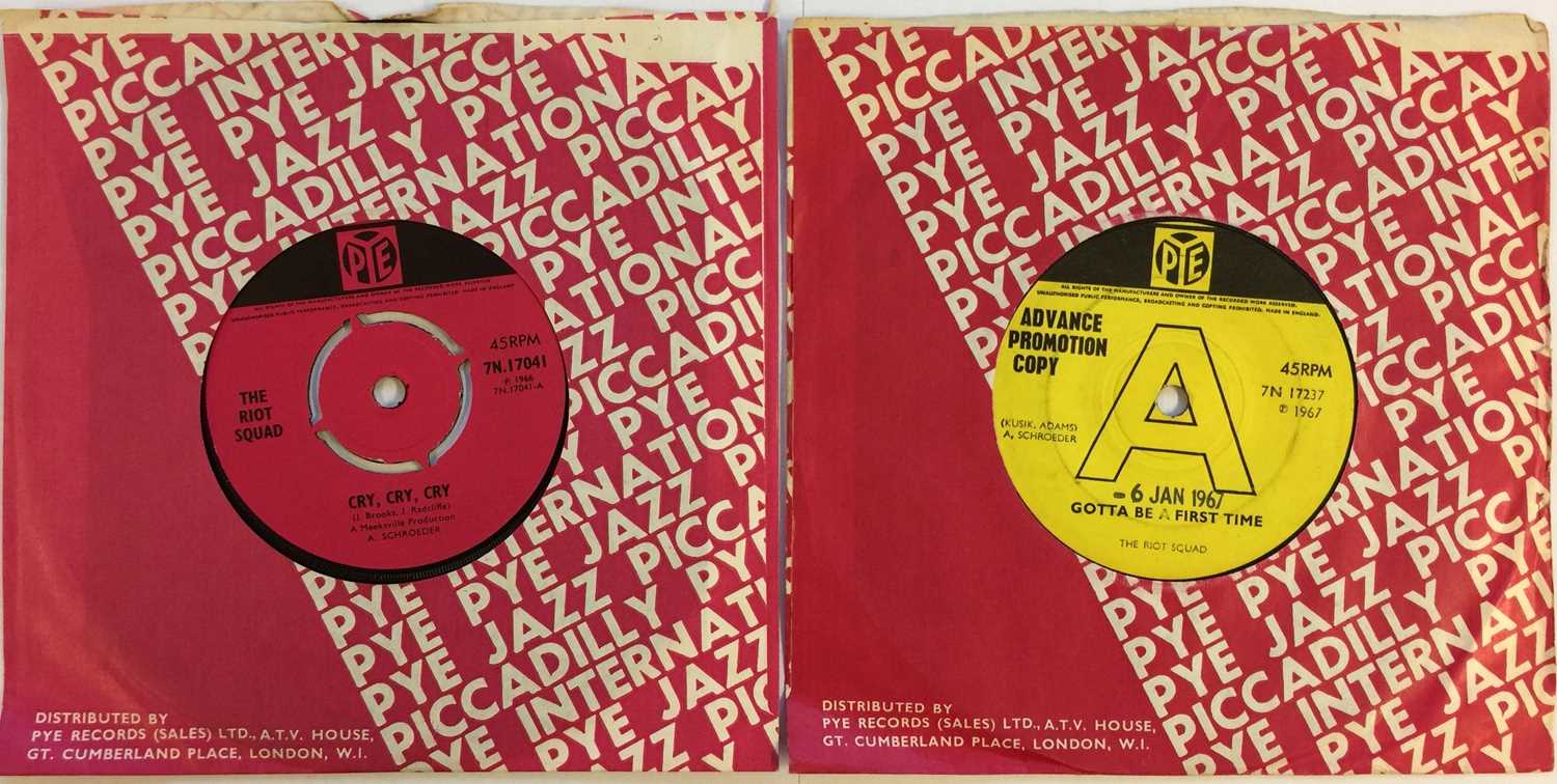 Lot 55 - THE RIOT SQUAD - ORIGINAL UK PYE 7" RELEASES