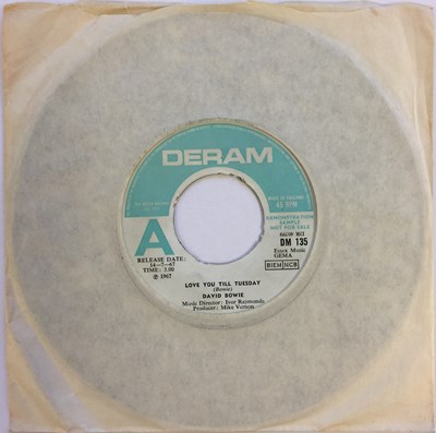 Lot 56 - DAVID BOWIE - LOVE YOU TILL TUESDAY 7" (ORIGINAL UK DEMO - DERAM DM 135)