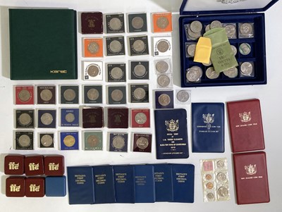 Lot 14 - COMMEMORATIVE CROWNS AND COINS SETS