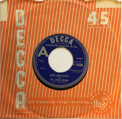 Lot 70 - ST. LOUIS UNION - EAST SIDE STORY 7" (ORIGINAL UK DEMO COPY - DECCA F 12508)