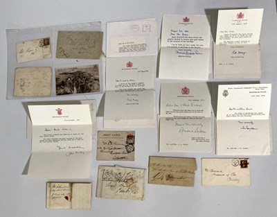 Lot 19 - EARLY FRANKED LETTERS/ENVELOPES & ROYAL/POLITICAL CORRESPONDENCE
