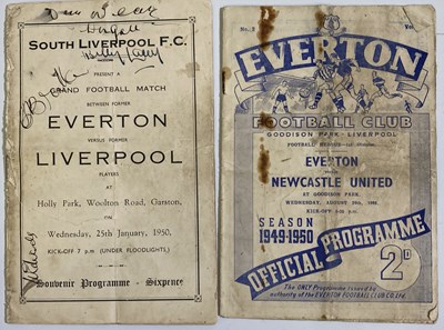 Lot 171 - LIVERPOOL V EVERTON 1950 SIGNED PROGRAMME INCLUDING MATT  BUSBY