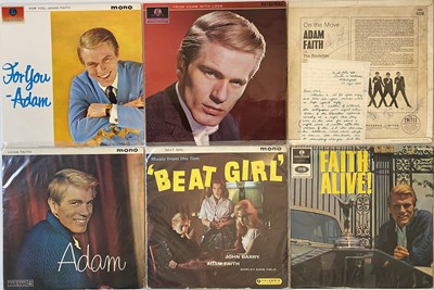 Lot 96 - ADAM FAITH LP COLLECTION (INCLUDING SIGNED)