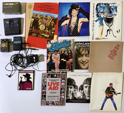 Lot 25 - MUSIC MEMORABILIA INC PROGRAMMES & JOHN LENNON BOOK
