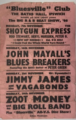 Lot 84 - JOHN MAYALL 1966 HANDBILL
