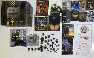 Lot 75 - MICROSOFT XBOX - HALO - GAMES AND ACCESSORIES