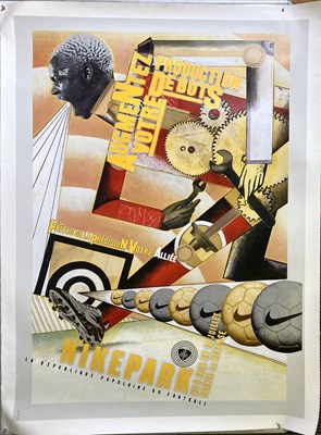 Lot 91 - NIKE / WORLD CUP FOOTBALL - A RARE 1998 'NIKE PARK' POSTER.