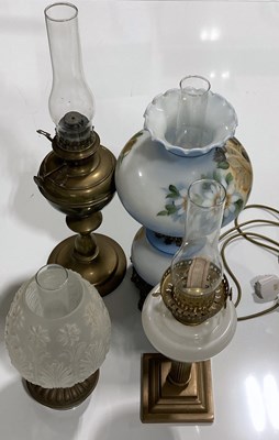 Lot 36 - OIL LAMPS.