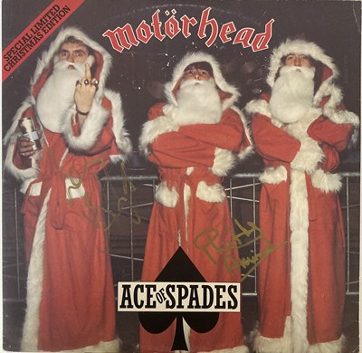 Lot 259 - MOTORHEAD SIGNED SLEEVE