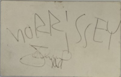 Lot 442 - MORRISSEY AND JOHNNY MARR SIGNED CARD
