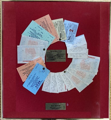Lot 353 - BROS TICKET DISPLAY AND FRAMED POSTER